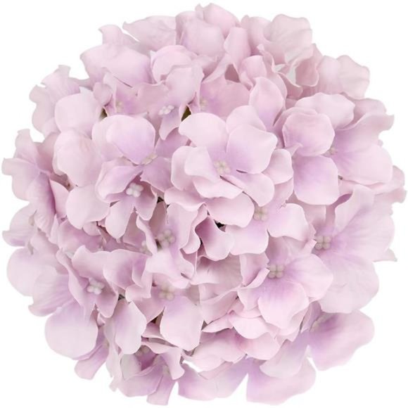 10pack Silk Hydrangea Heads Artificial Flowers Heads w/ Stems Home Wedding Decor - Picture 3 of 5